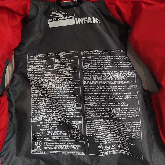 Stearns Infant Lifejacket - Picture 3 of 3